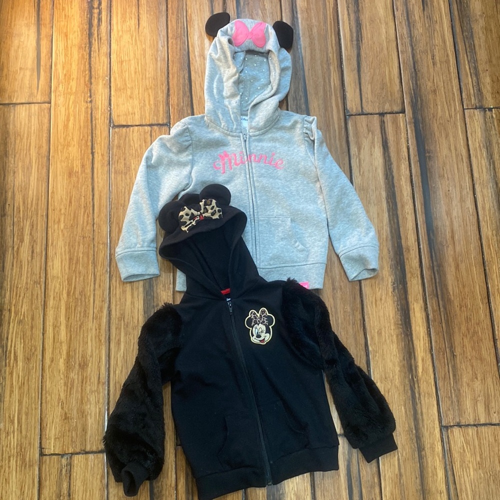 Minnie Mouse Zippered Hoodies